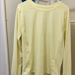 Duluth Trading Co Yellow Striped Long Sleeve Shirt